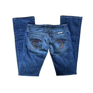 frankie b jeans vintage floral design